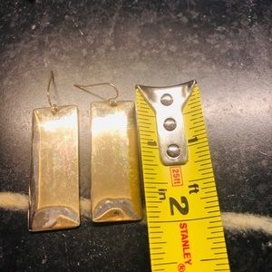 2” rectangle drop earrings
